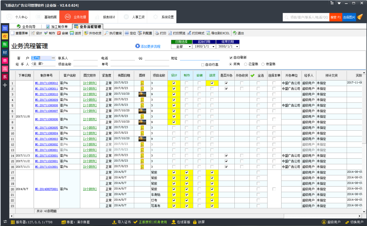 (四川) 綿陽 和墨文化 - 成功案例 - 廣告公司管理軟件 - 廣告公司管理系統/噴繪寫真條幅制作管理軟件下載 - 飛揚動力軟件5年專注打造好用的廣告管理軟件